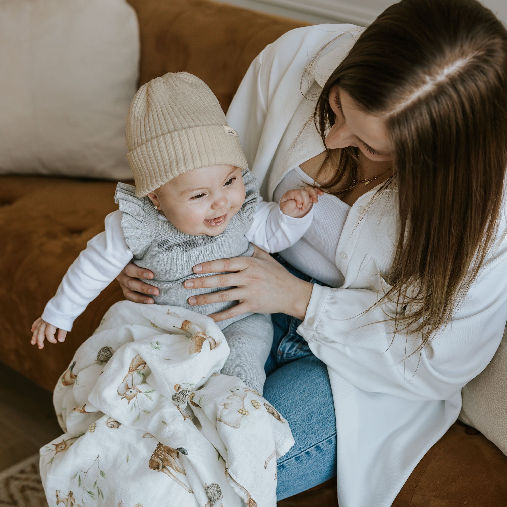 Evolutive knit hat for babies 0M-3T