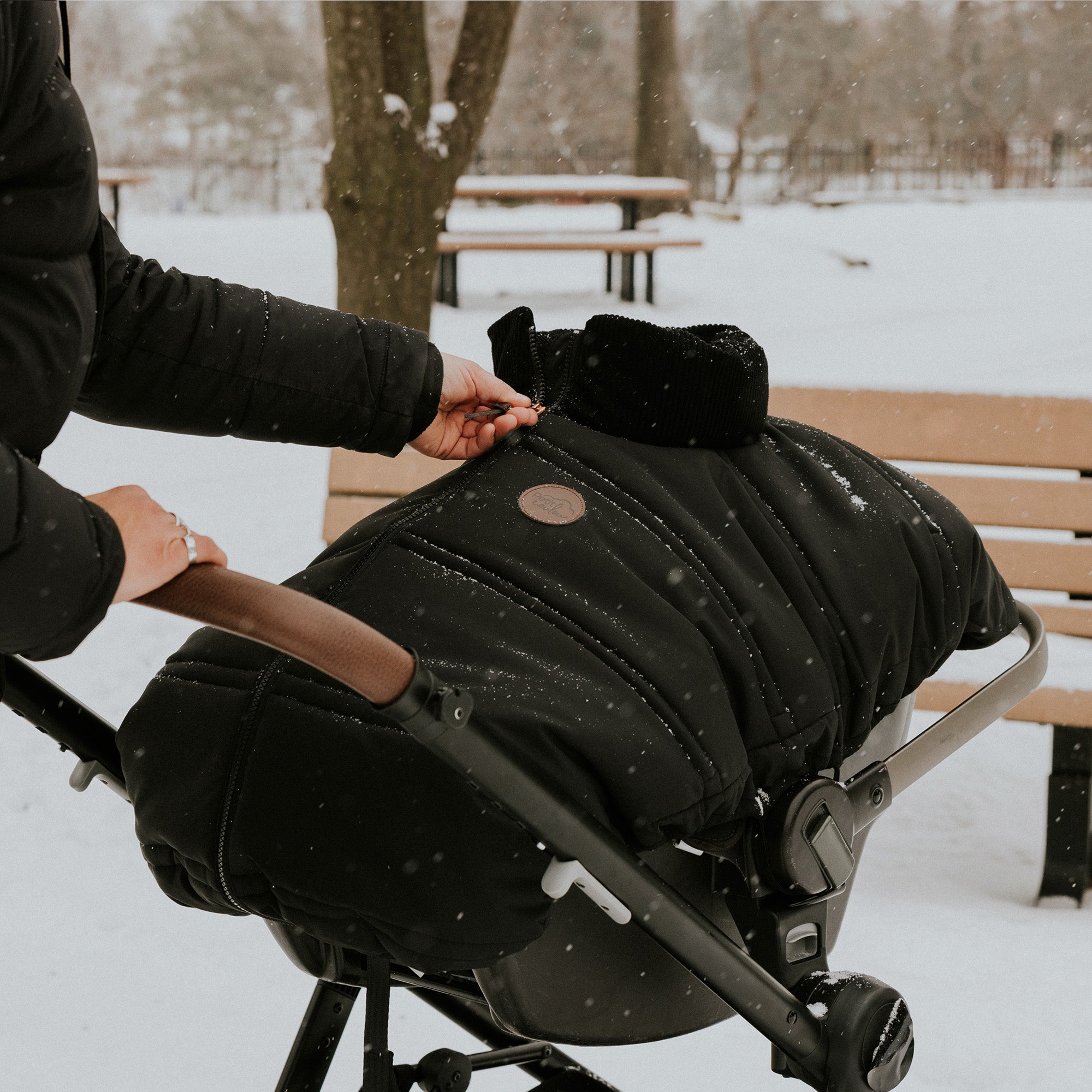 Combo : Housse légère et tuque en tricot 0-6m