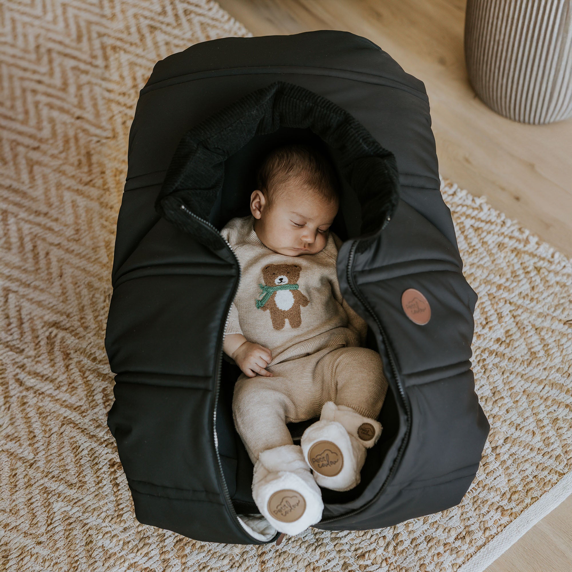 Combo : Housse légère et tuque en tricot 0-6m