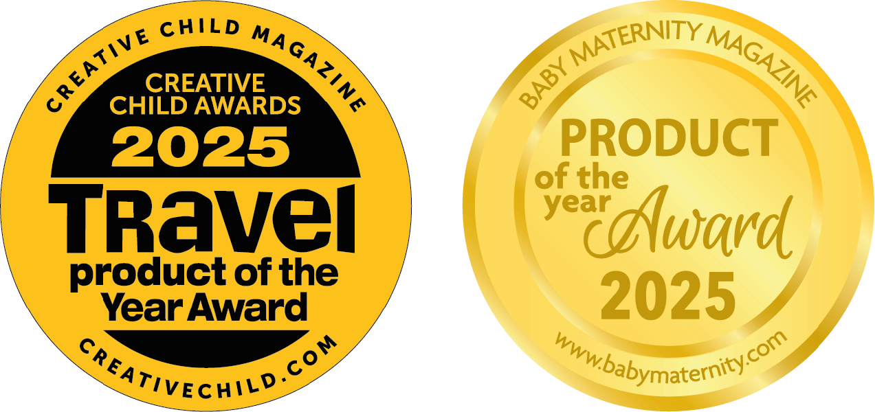 Baby Maternity Magazine 2025 Travel Product of the year award and Product of the year award for Petit Coulou