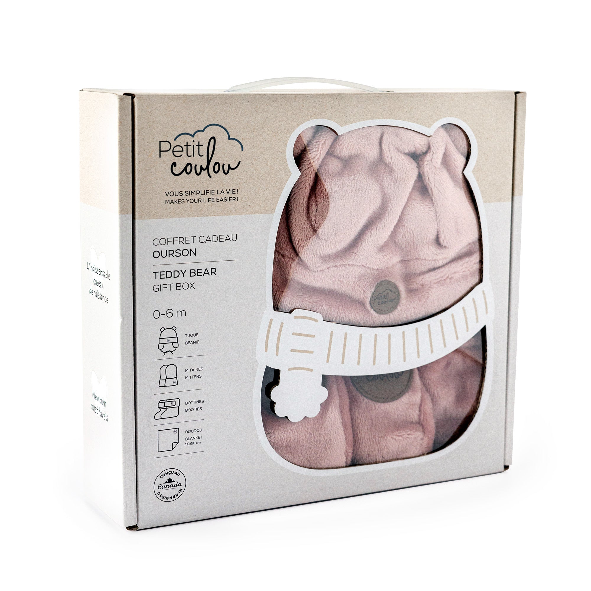 Coffret cadeau Ourson Minky pour bébé (4 accessoires)