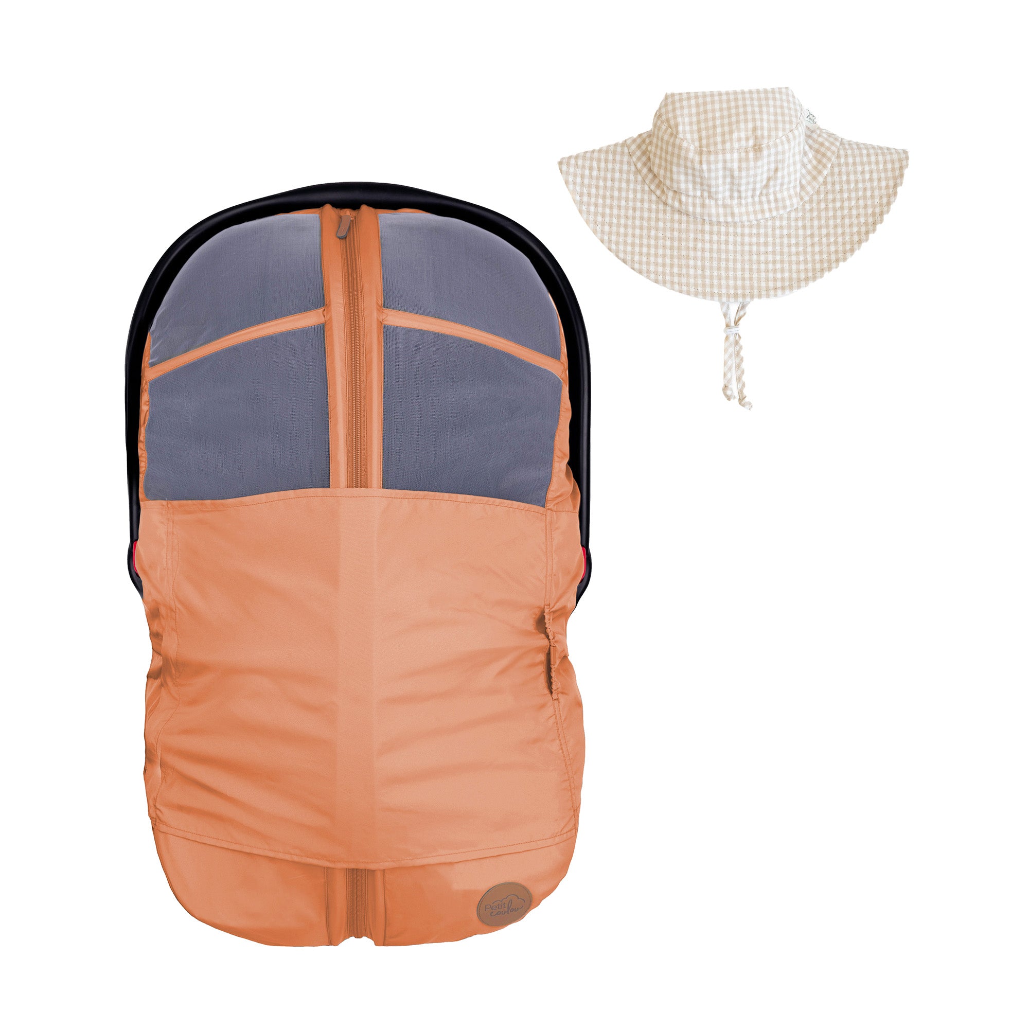 Bundle: 4-in-1 Summer Car Seat Cover and Sun Hat