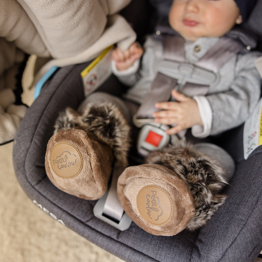 Petit Coulou Booties#color_mocha#couleur_moka#size_0-6m#taille_0-6m