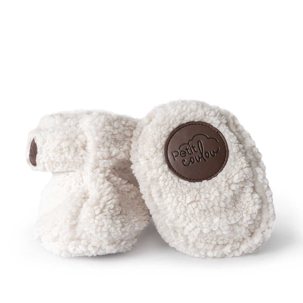 Sherpa booties for baby (0-12m)