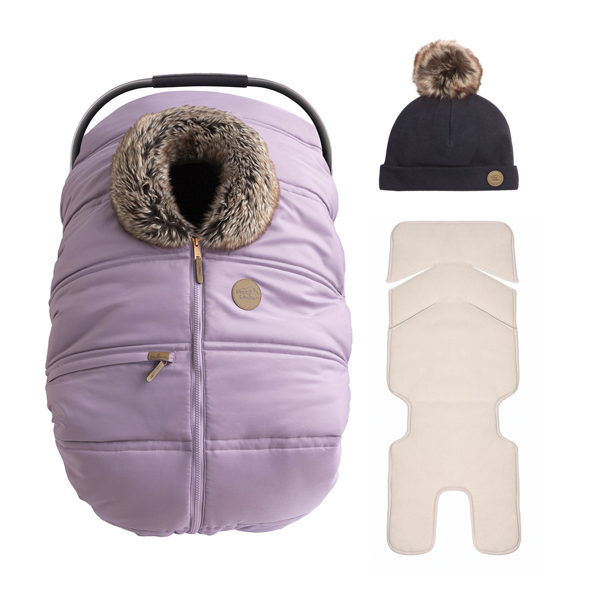 Bundle: Classic 3 Seasons Cover With Pompom Beanie And Insulating Backing