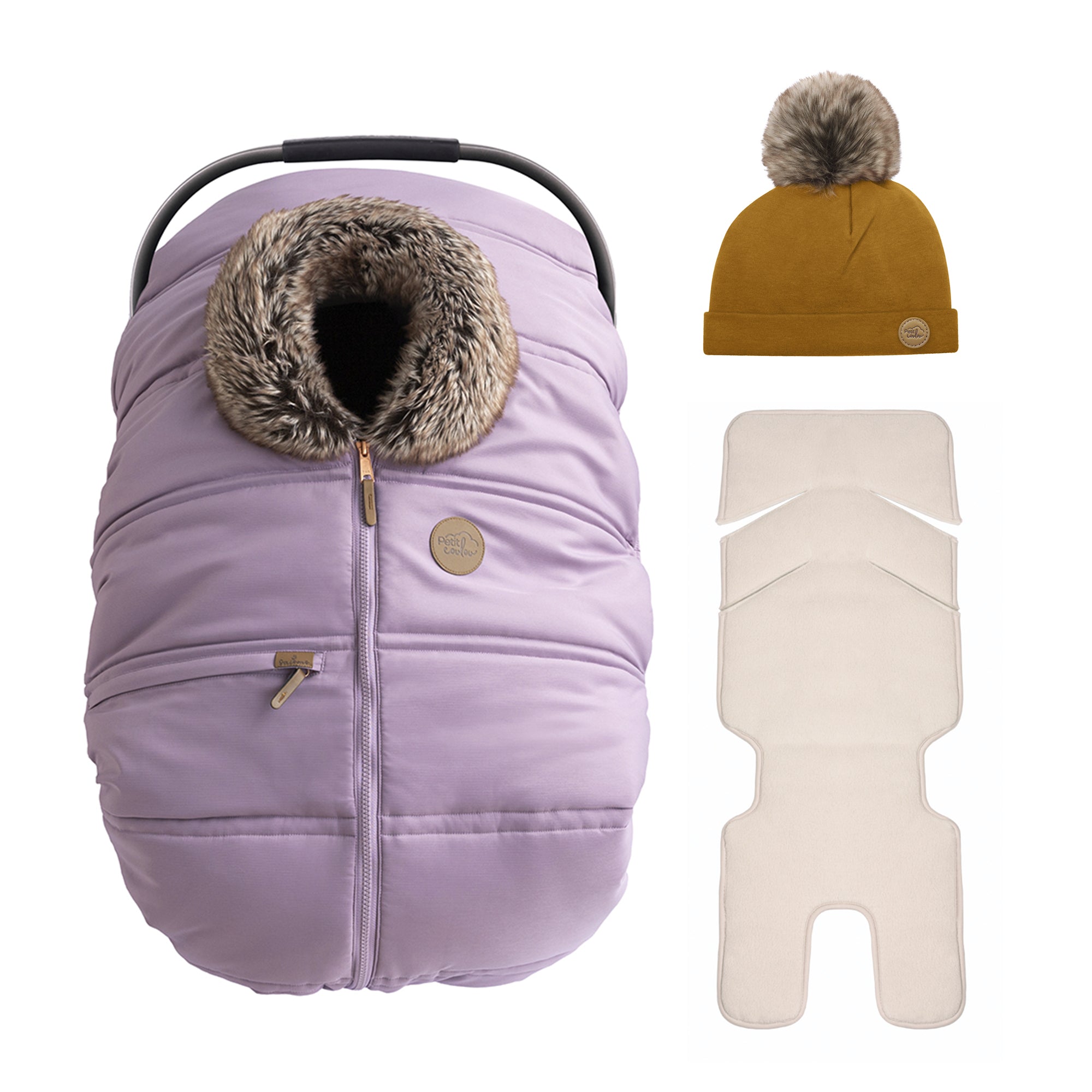 Bundle: Classic 3 Seasons Cover With Pompom Beanie And Insulating Backing