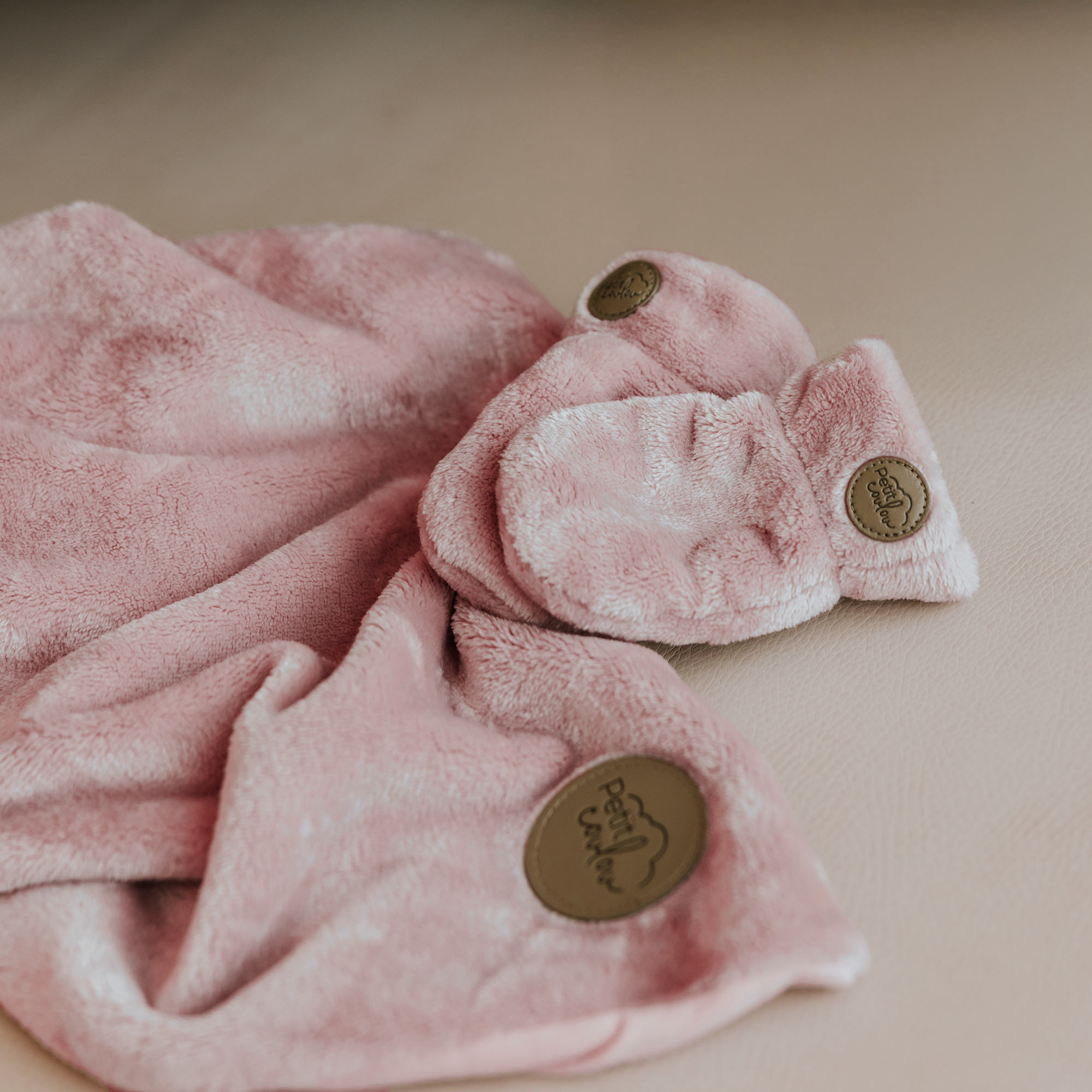 Mitaines pour bébé en Minky (0-6m)