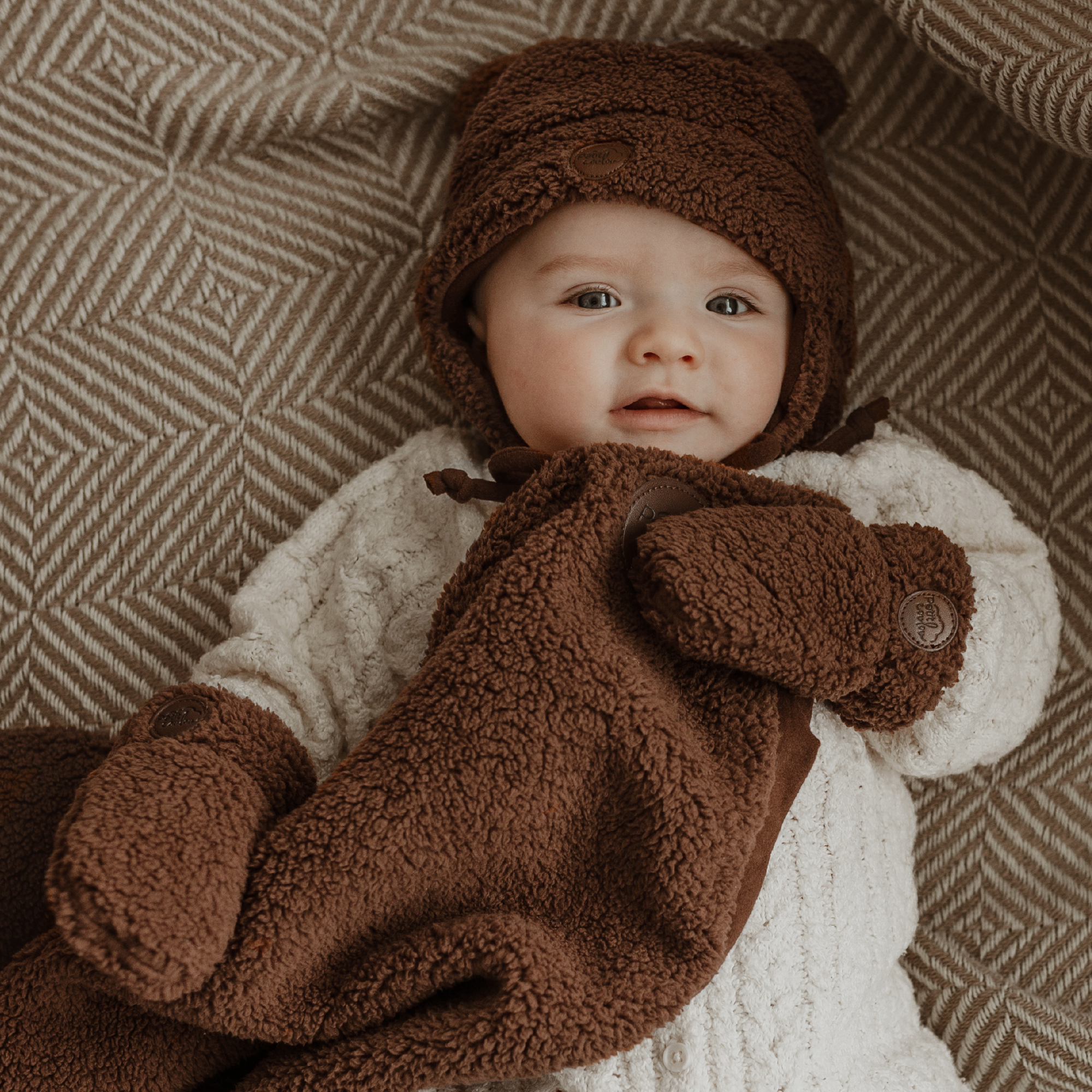 Mitaines pour bébé en Sherpa (0-12m)