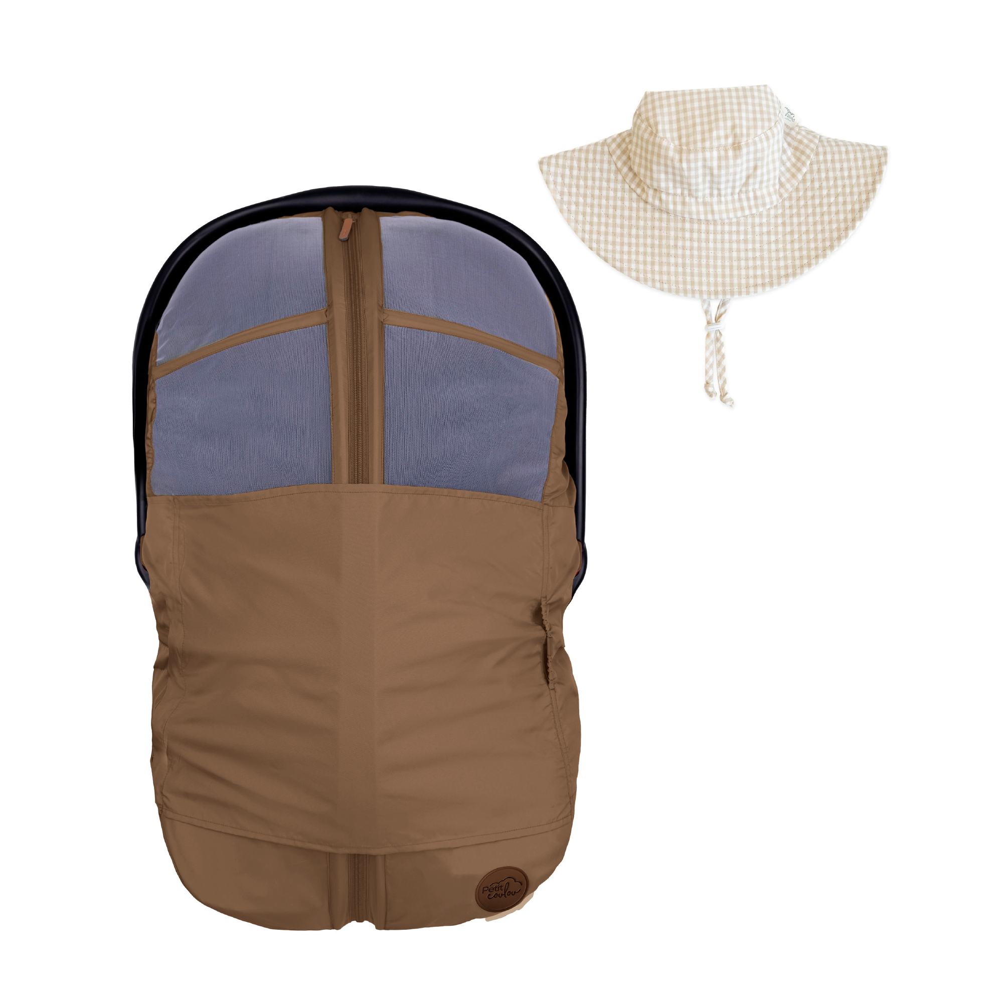 Bundle: 4-in-1 Summer Car Seat Cover and Sun Hat