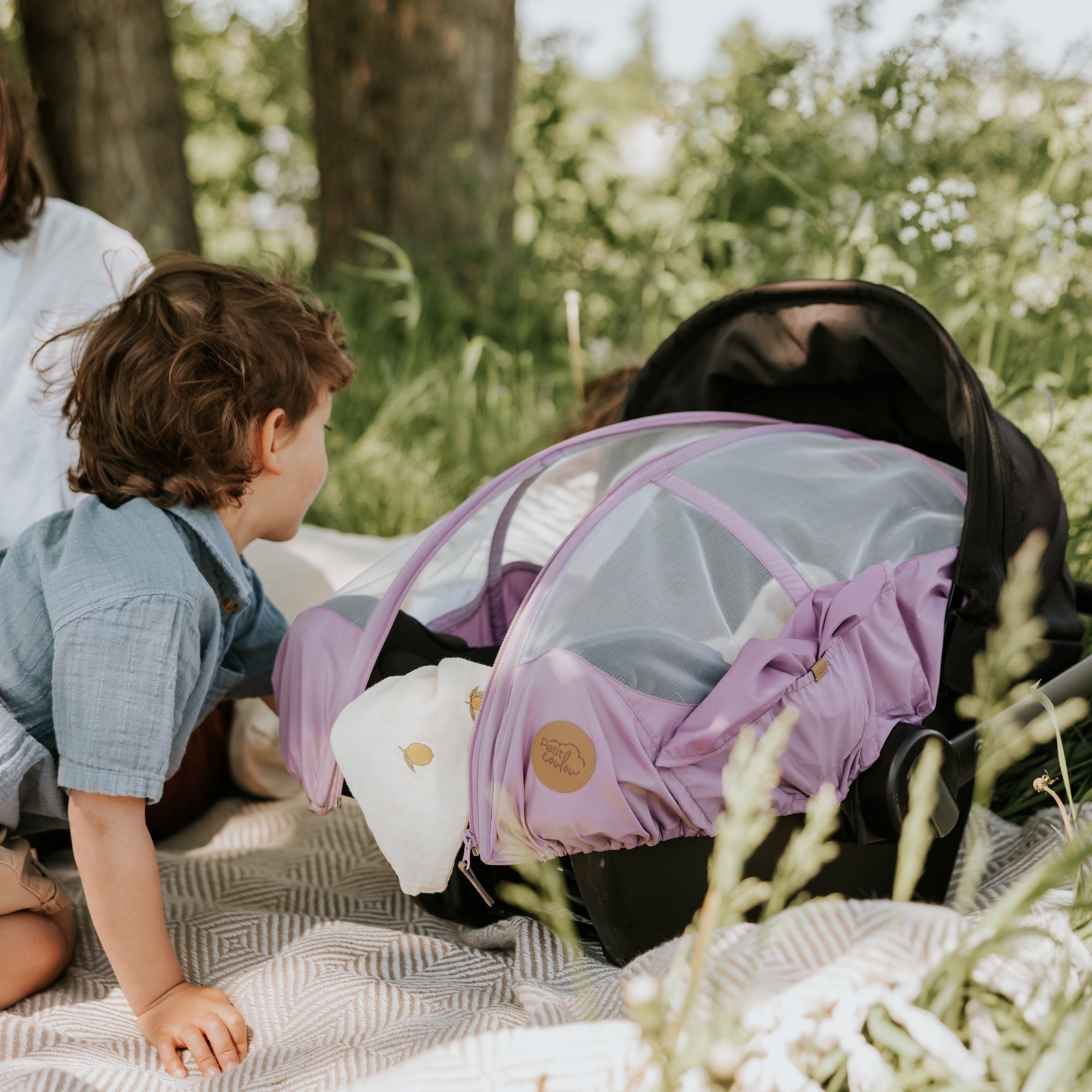 Bundle: 4-in-1 Summer Car Seat Cover and Sun Hat
