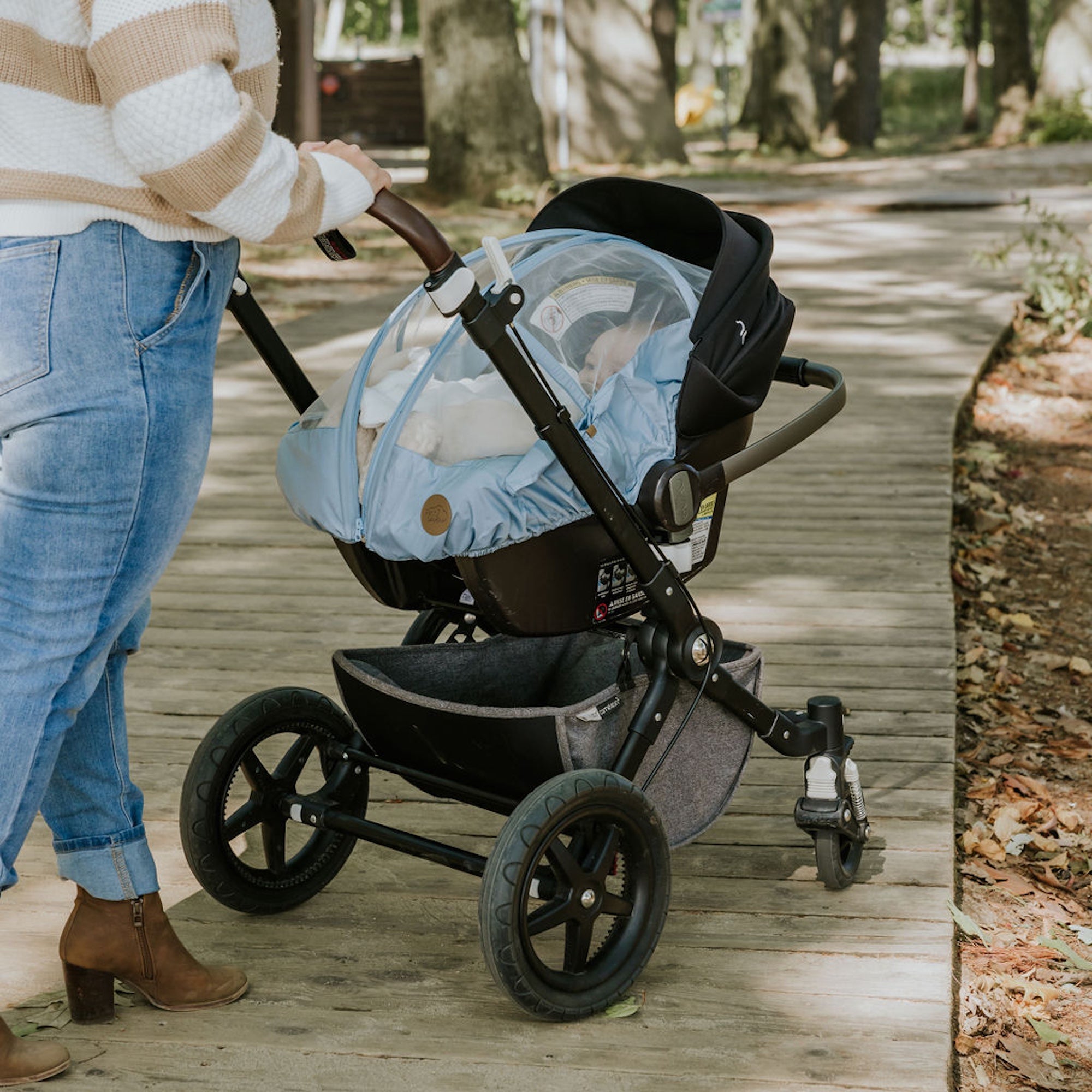 Bundle: 4-in-1 summer car seat cover and swaddle blanket