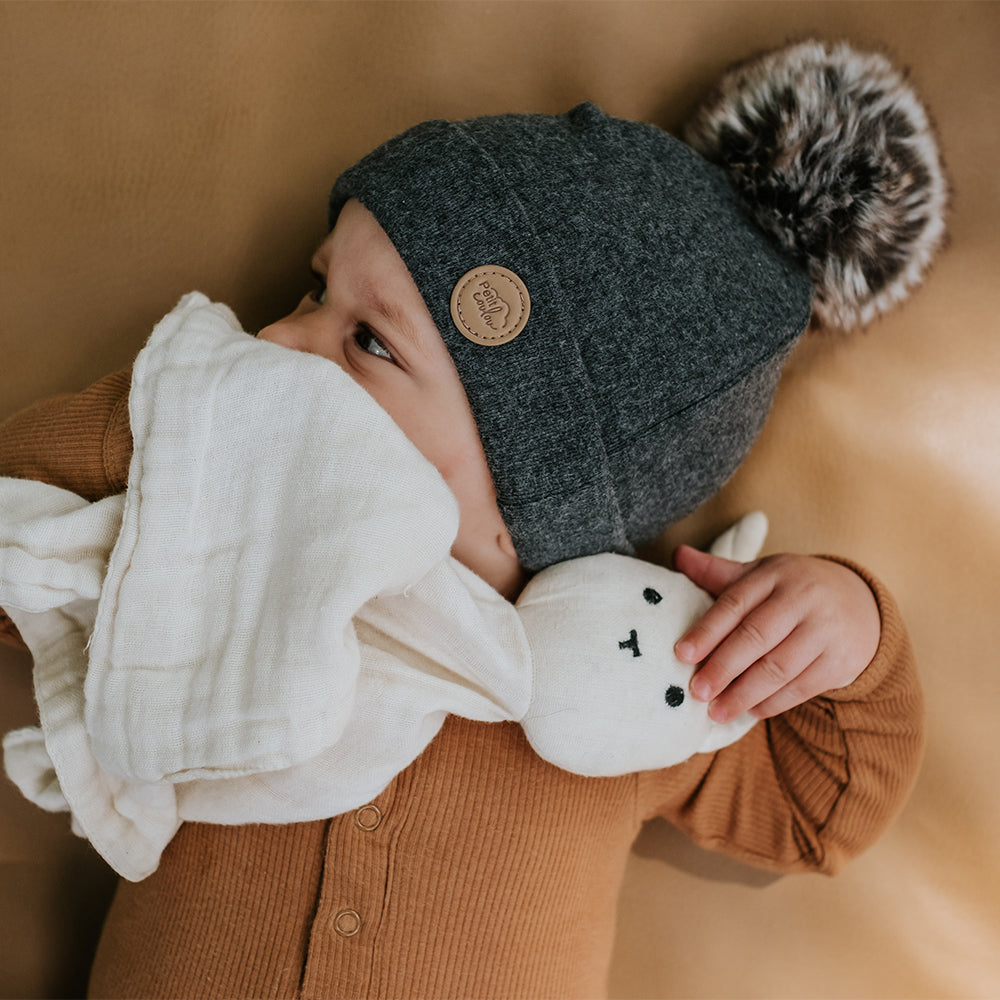 bonnet bebe prématuré premature baby hat#color_graphite#couleur_graphite
