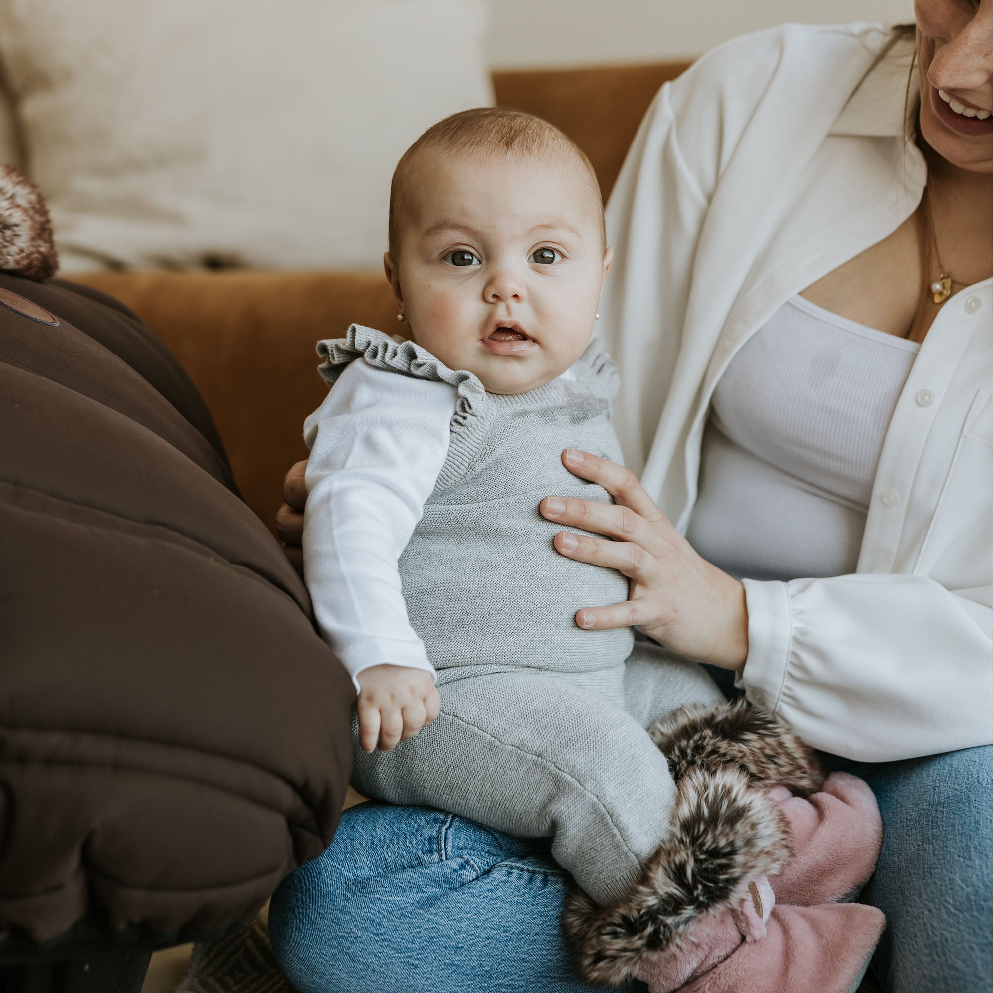 Bottines d'hiver en Minky avec fourrure pour bébé (0-12m)