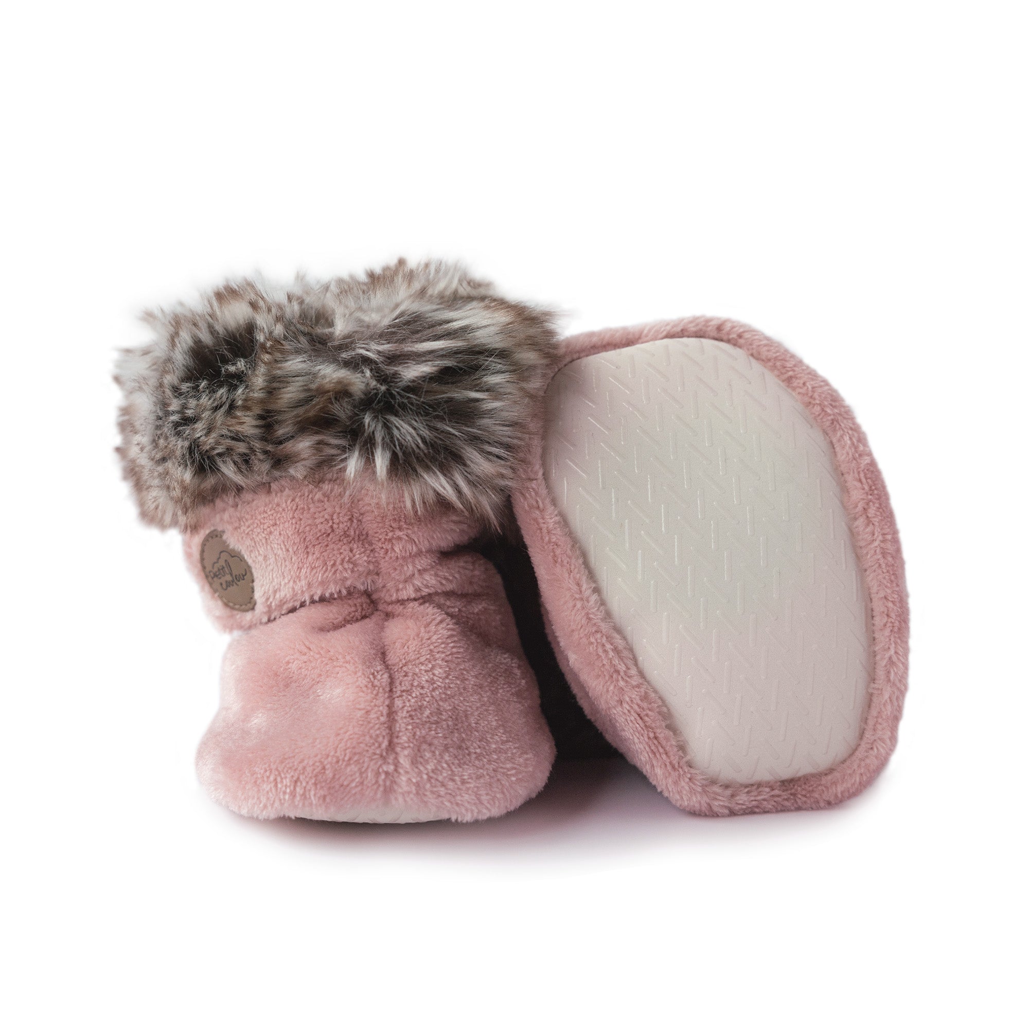 Bottines d'hiver en Minky avec fourrure pour bébé (0-12m)