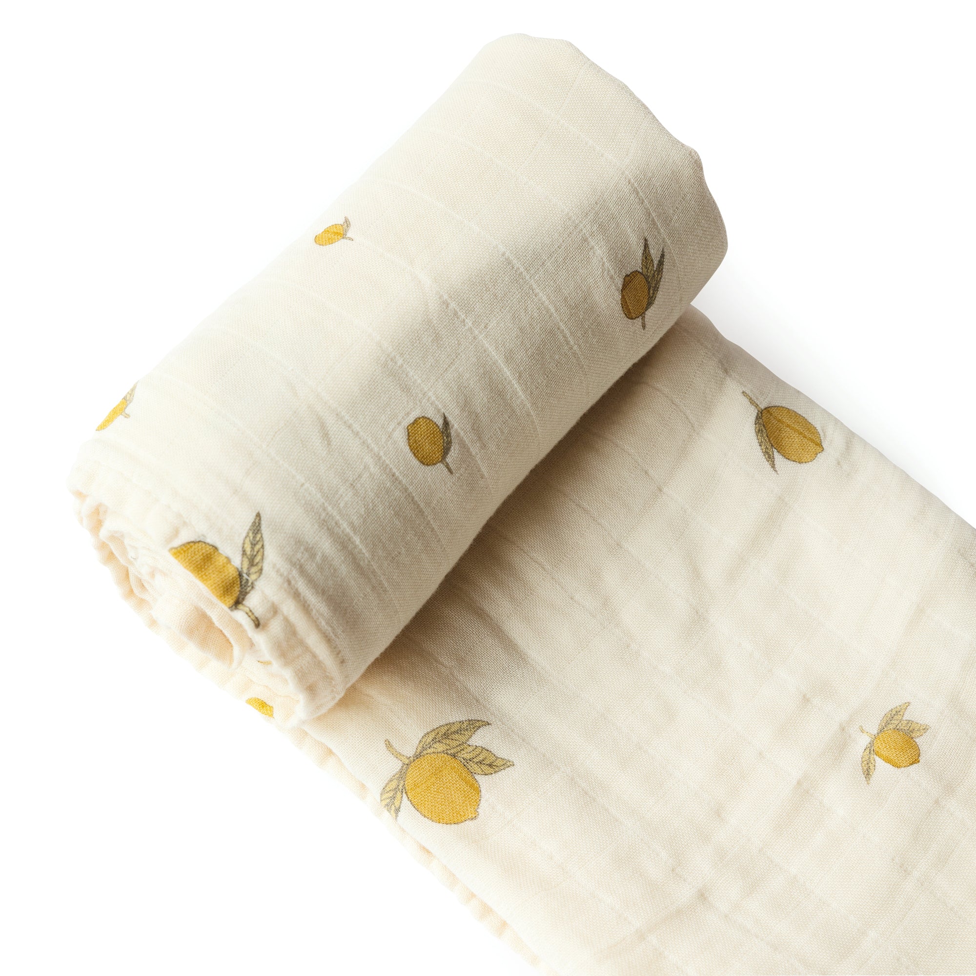 Mousseline roulée avec motif de citron