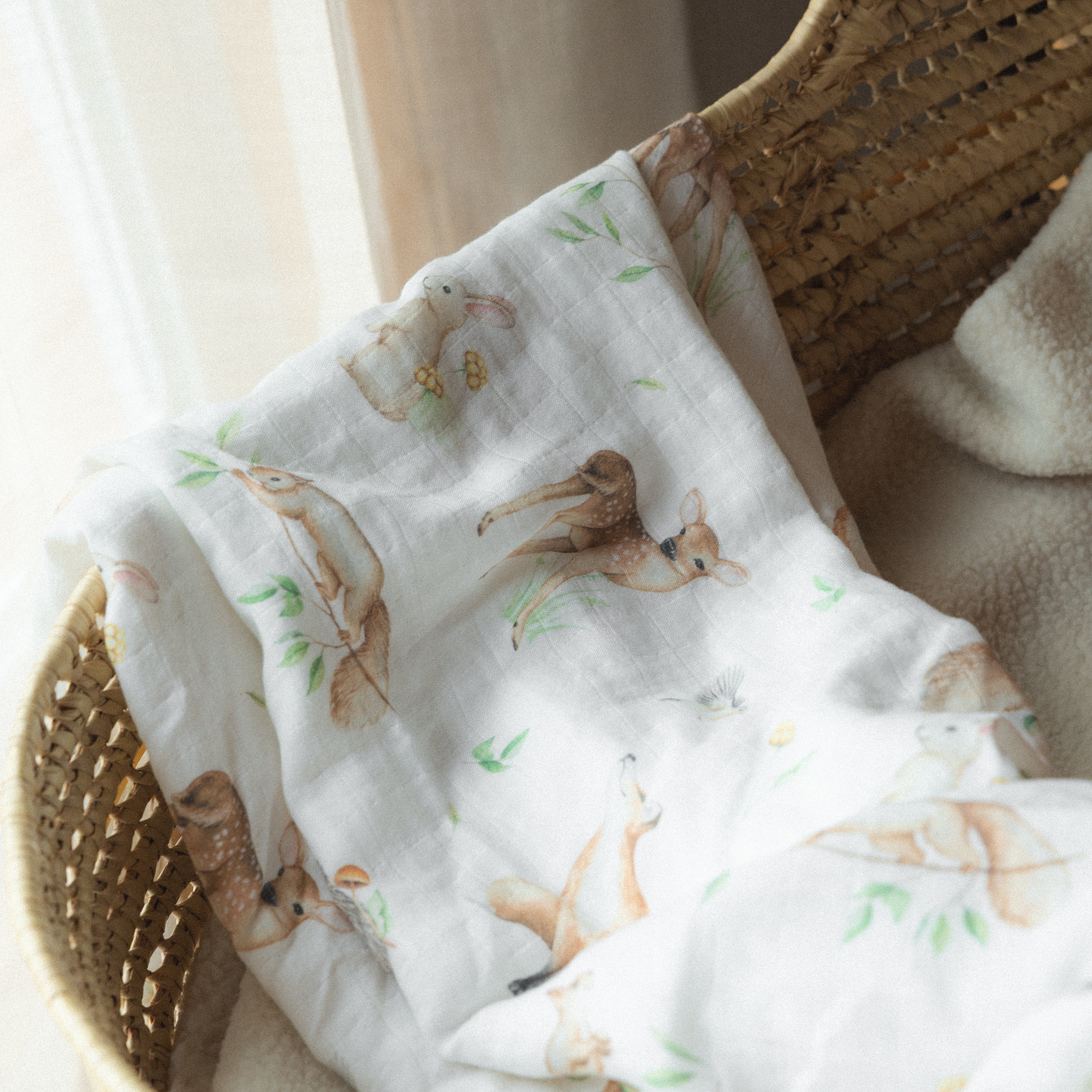 Bundle: 4-in-1 summer car seat cover and swaddle blanket