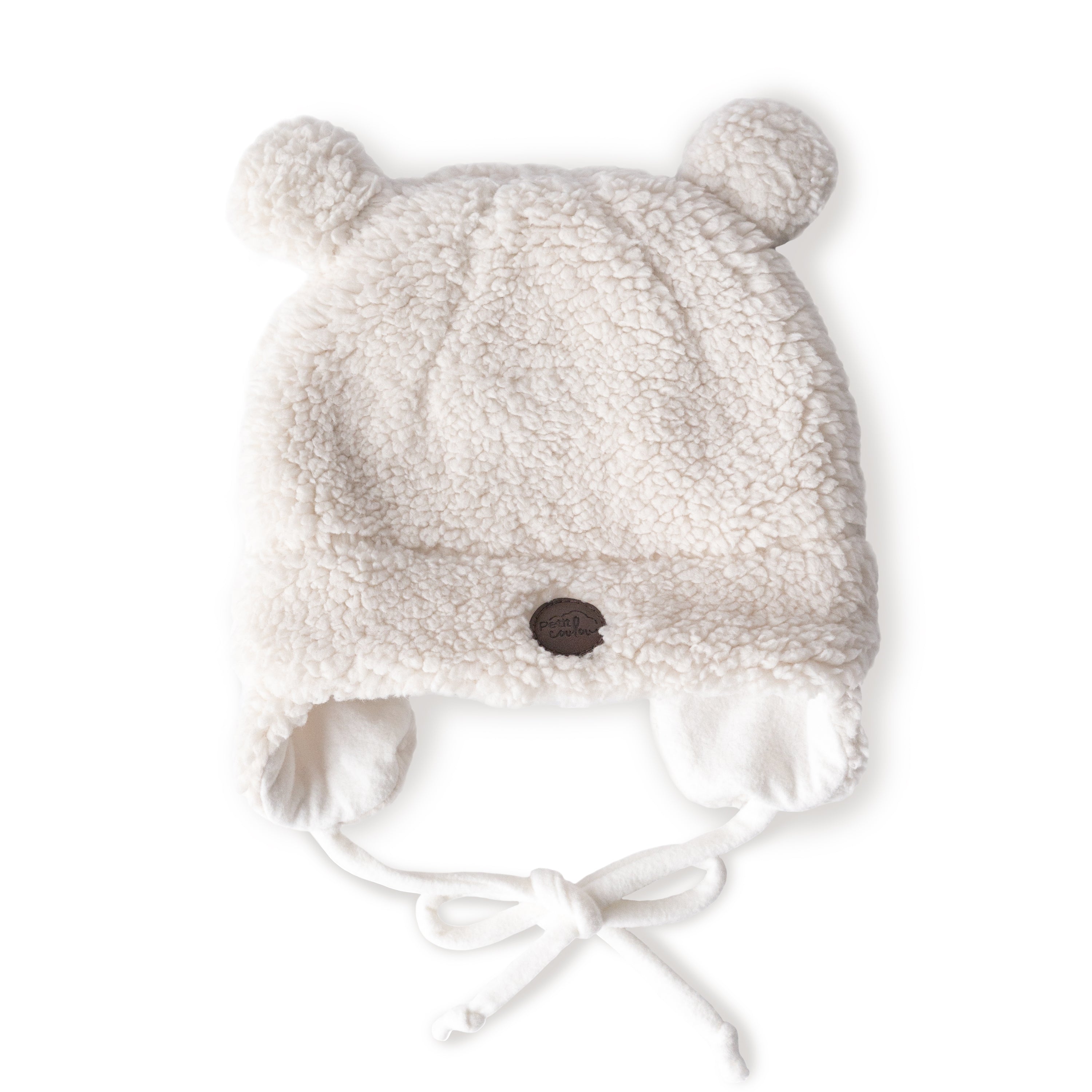 Sherpa Teddy bear Hat for baby (0-18m)