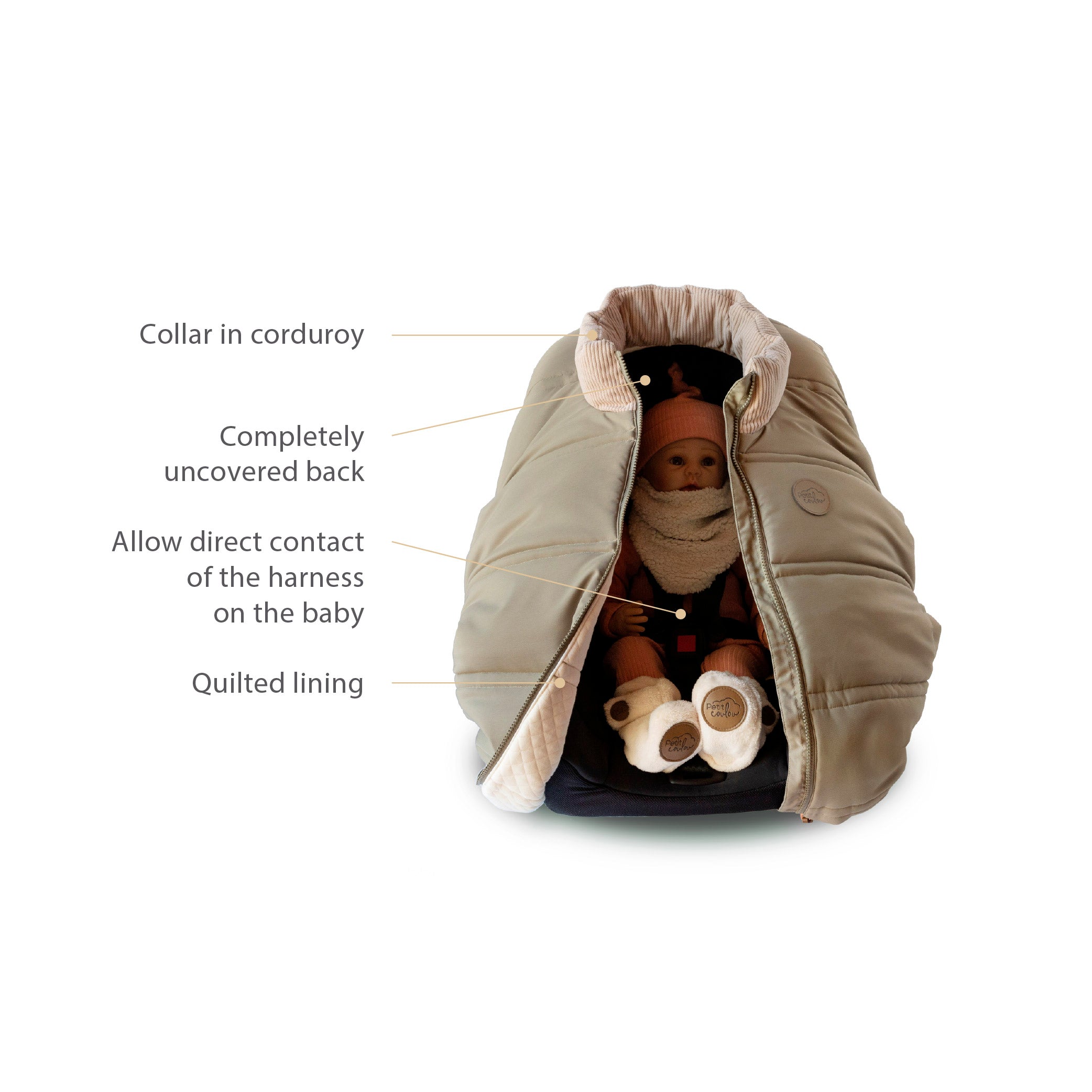 Housse légère pour siège d'auto (-5 C à 15C) - Nouveau