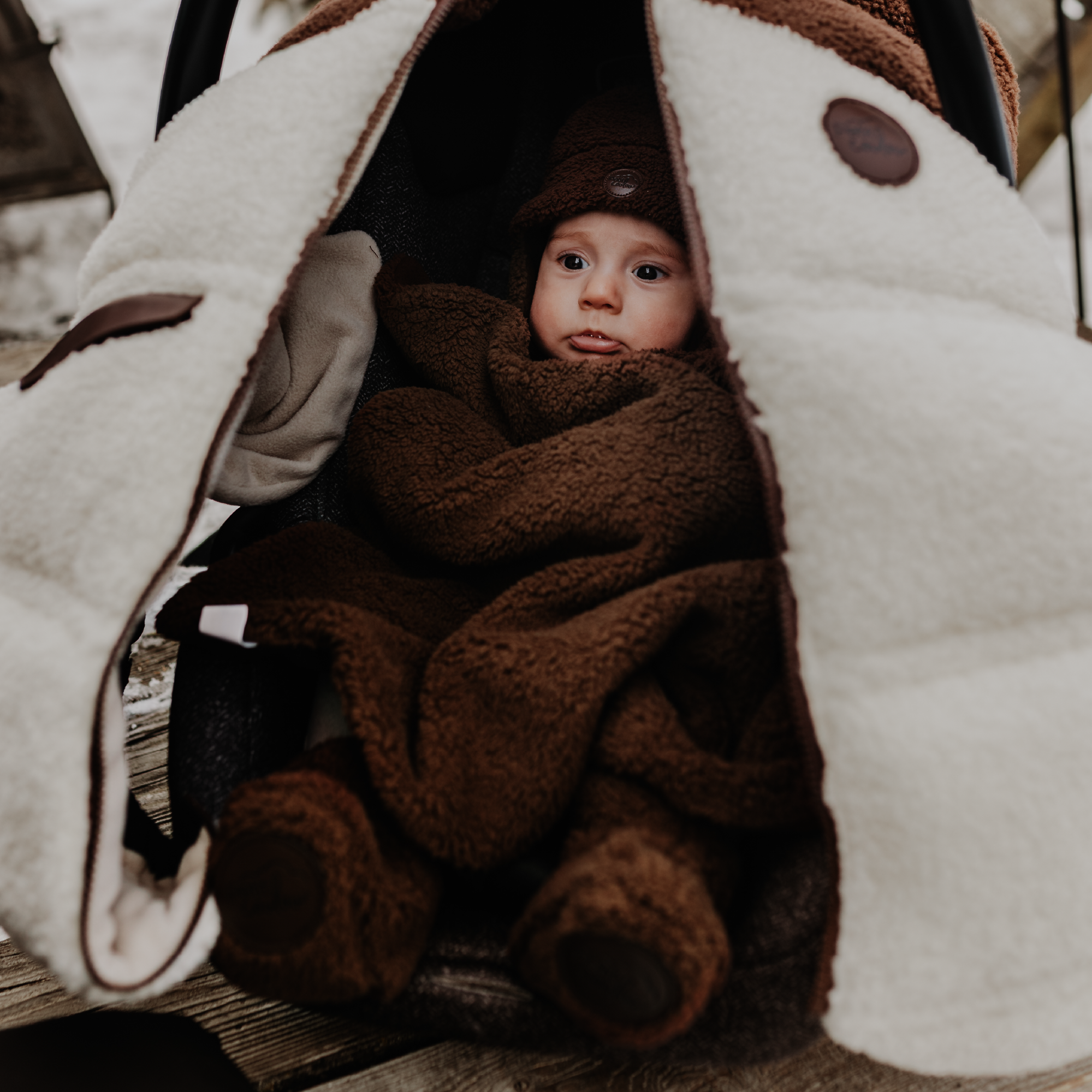 Coffret cadeau Ourson Sherpa pour bébé (4 accessoires)