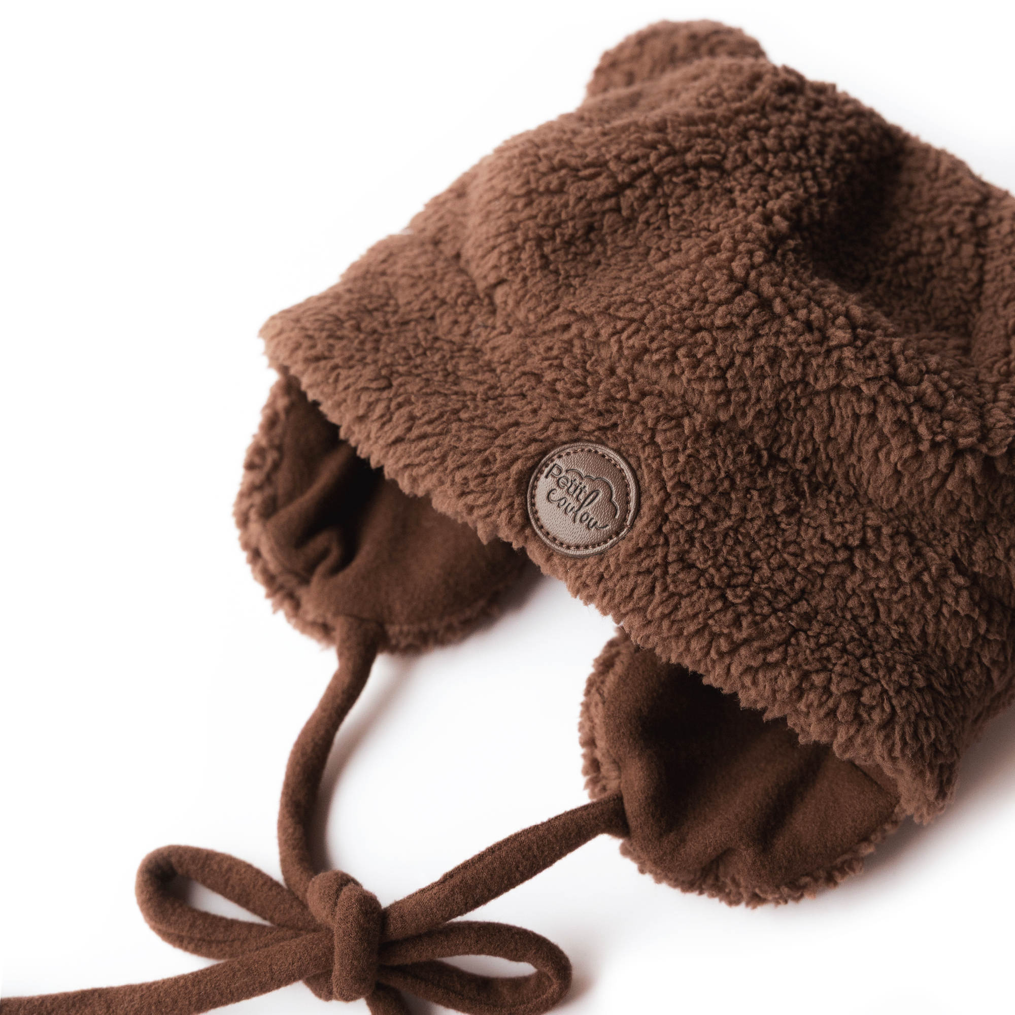 Sherpa Teddy Bear Hat For Baby (0-2T)