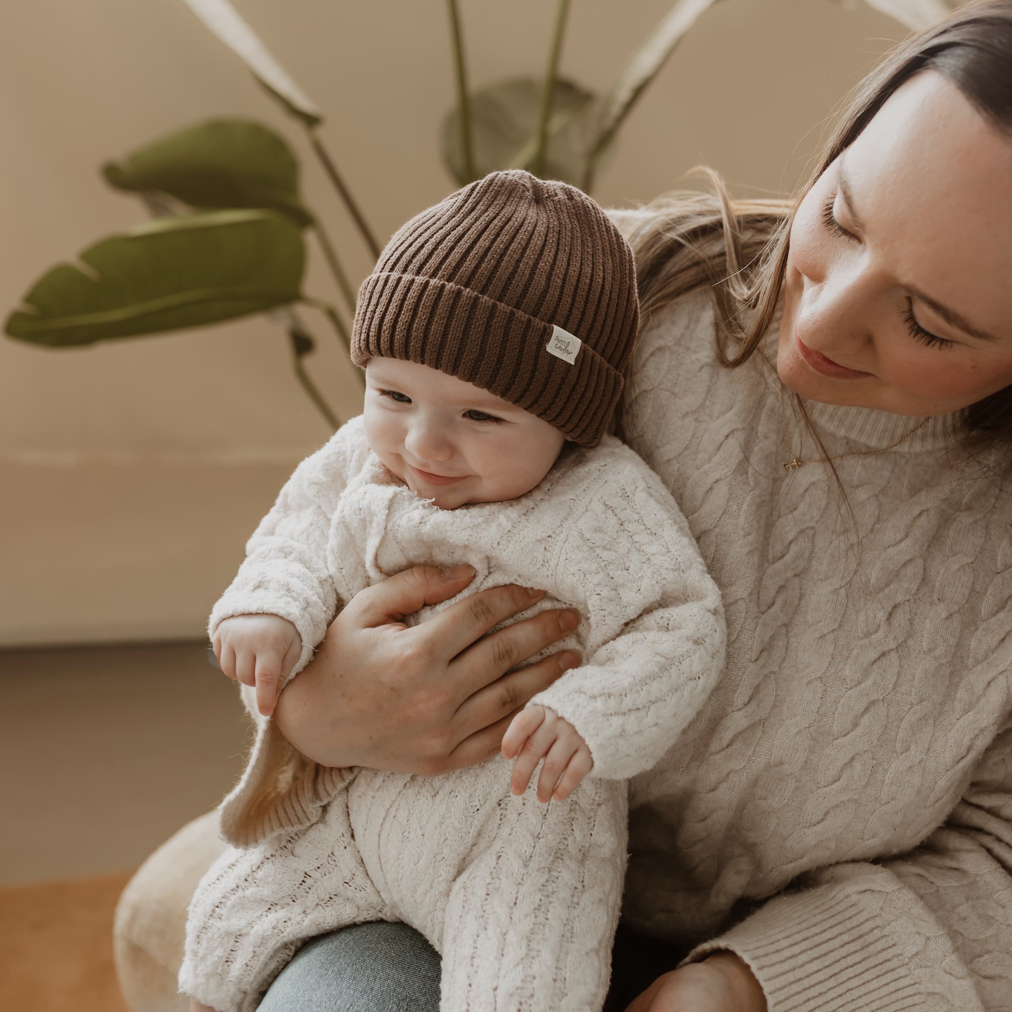 Evolutive knit hat for babies 0M-3T